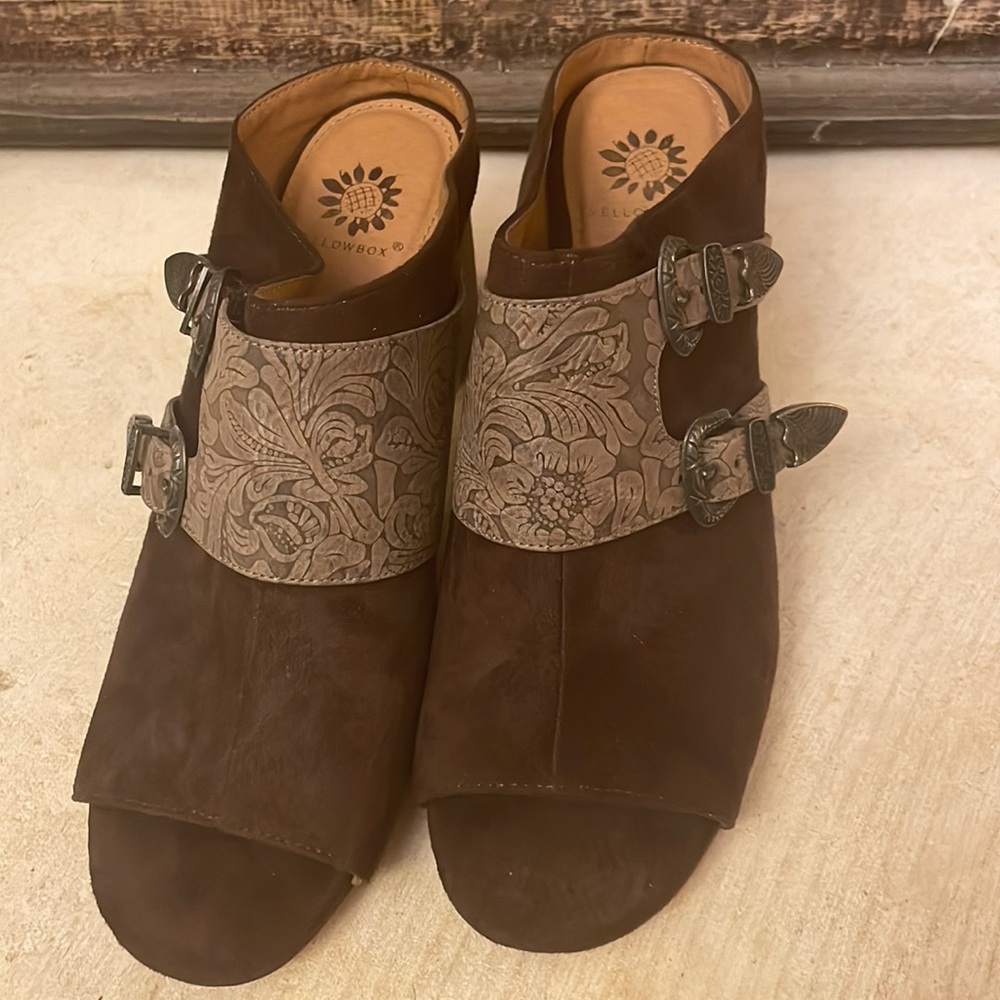 Brown, Yellowbox Slip Inside With Heel Size 8.5, … - image 2